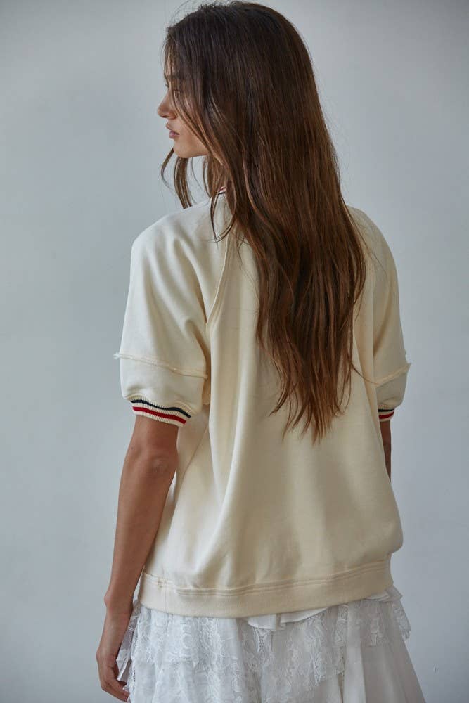 Crew Neck Striped Band Sweatshirt – Moxie Mercantile