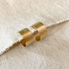 Load image into Gallery viewer, Brushed Half Hoop Earrings
