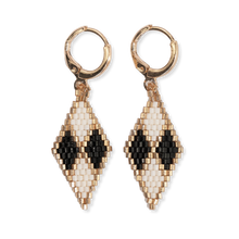 Load image into Gallery viewer, Carmen Mini Hoop Beaded Drop Earrings
