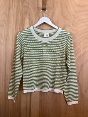 Mint Ivory Stripe