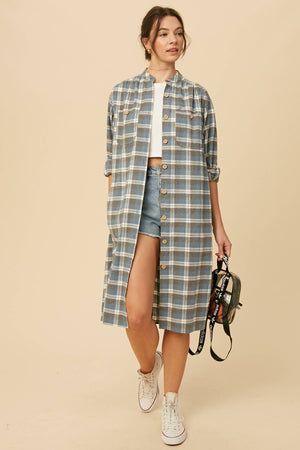 Blue Gray Plaid