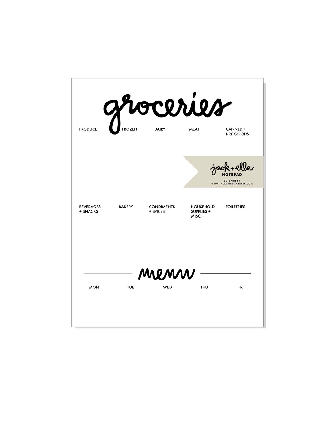 Grocery Notepad