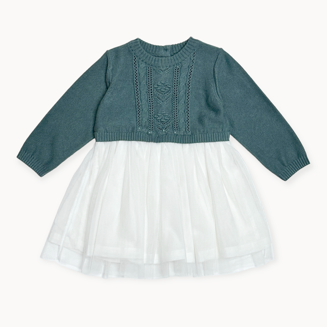 Sweater Knit Top & Tutu Combo Baby Dress