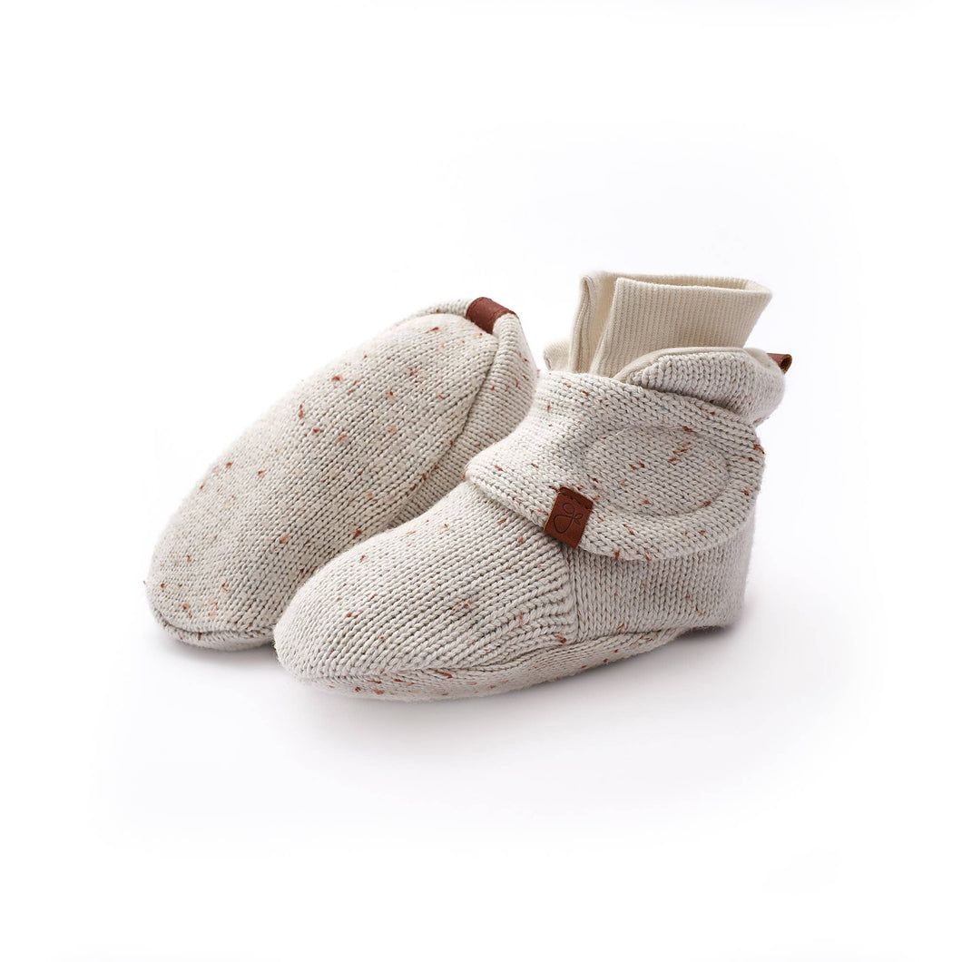 Knit Organic Cotton Stay-On Boots - Shell