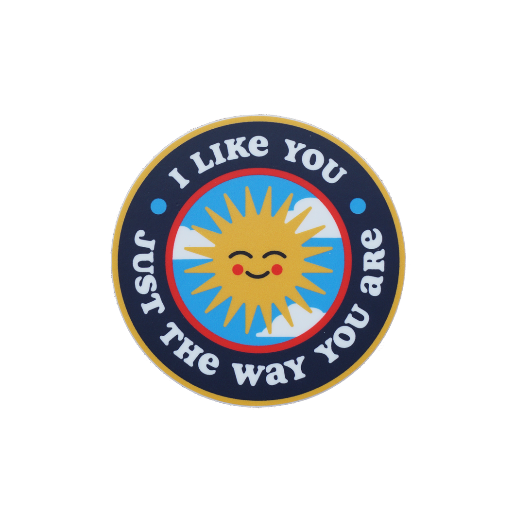 Just The Way You Are Sticker • Kelle Hampton x Oxford Pennant Original
