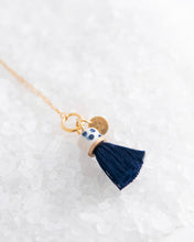Load image into Gallery viewer, Mini Topped Tassel Necklace
