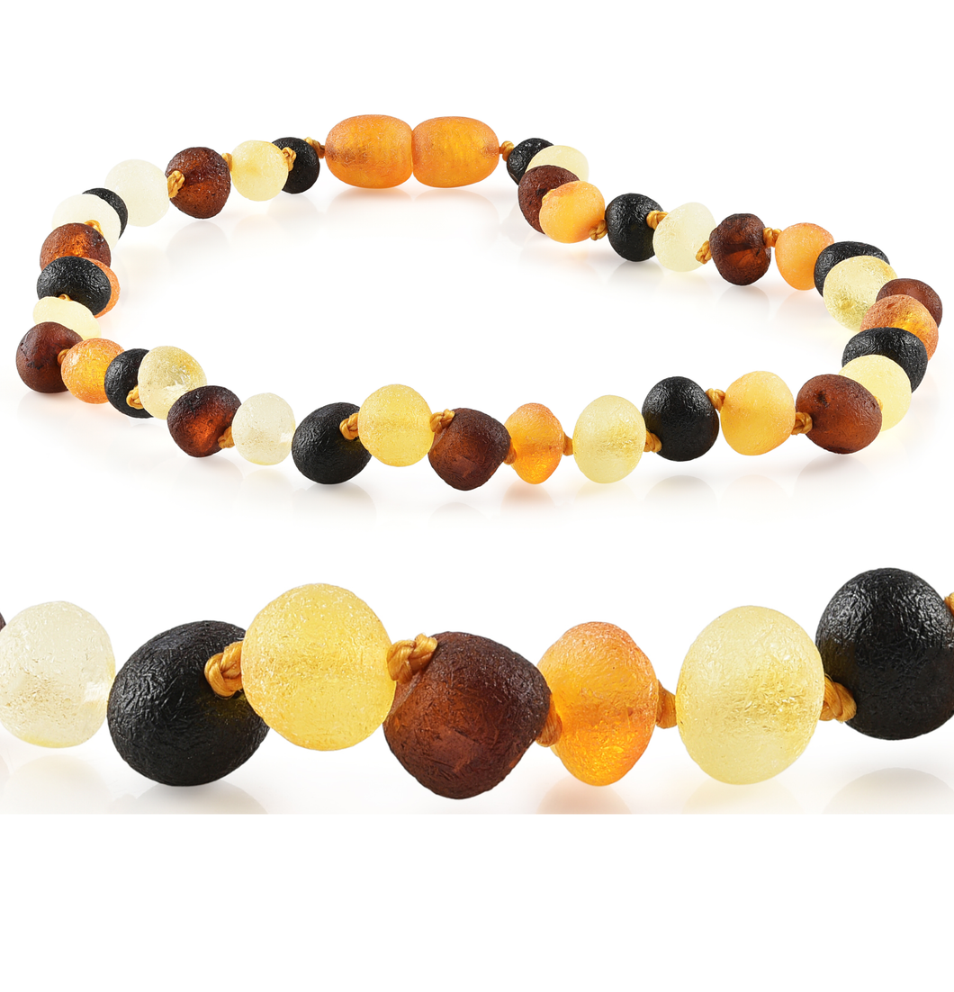 Kids Baltic Amber Necklaces Multi
